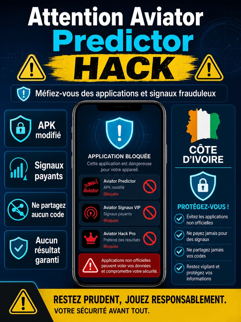 Checklist: refuser predictor, hack, APK modifié et signaux garantis.