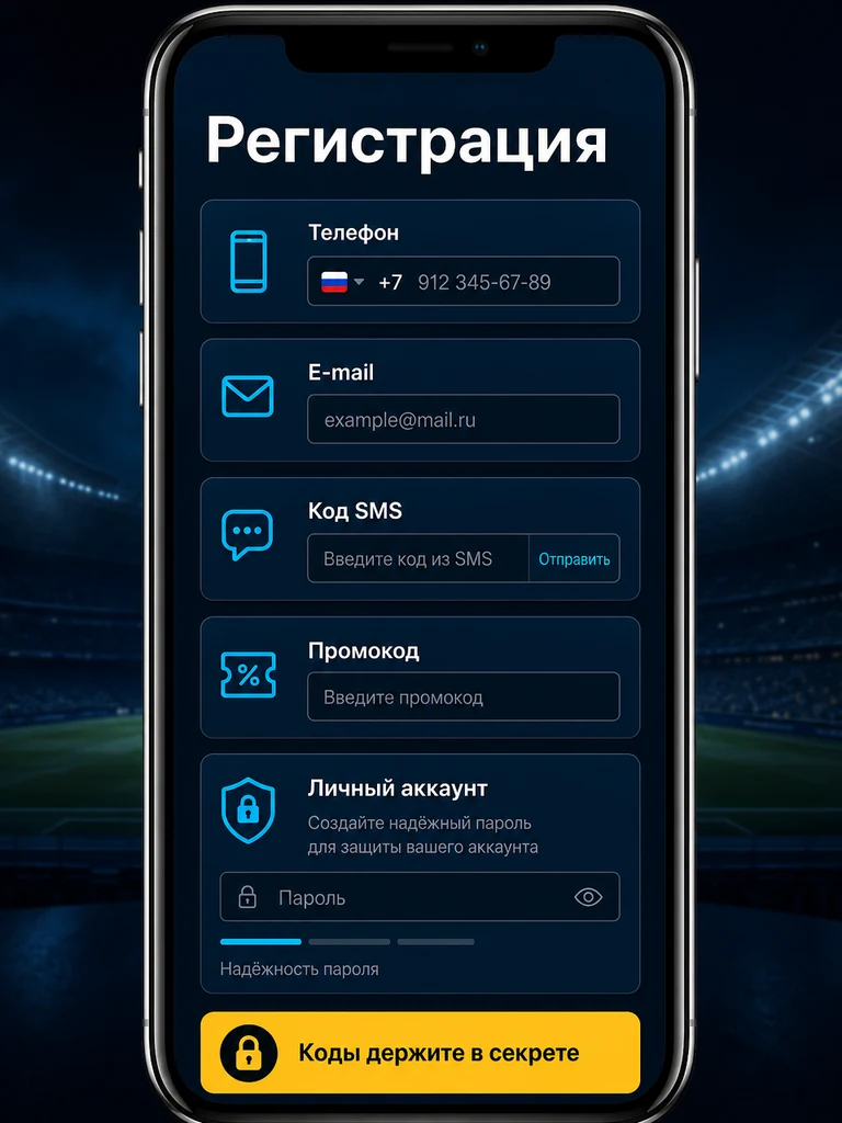 Инфографика: регистрация, подтверждение контакта и защита кодов входа.